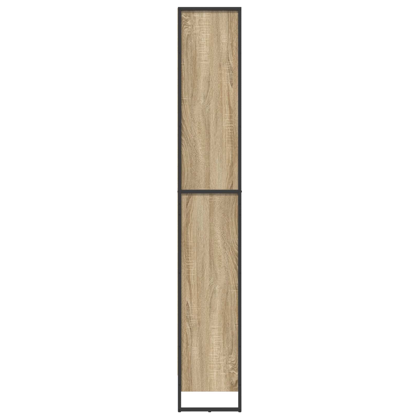 vidaXL Book Cabinet 60 x 30 x 189.5 cm Engineered Wood Sonoma - Brown