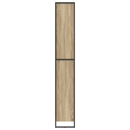vidaXL Book Cabinet 60 x 30 x 189.5 cm Engineered Wood Sonoma - Brown