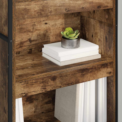 vidaXL Book Cabinet 60 x 30 x 189.5 cm Engineered Wood Smoke Oak - Brown