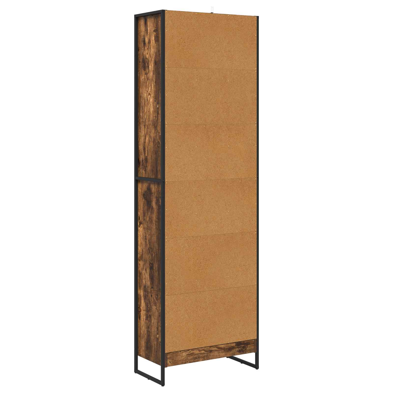 vidaXL Book Cabinet 60 x 30 x 189.5 cm Engineered Wood Smoke Oak - Brown