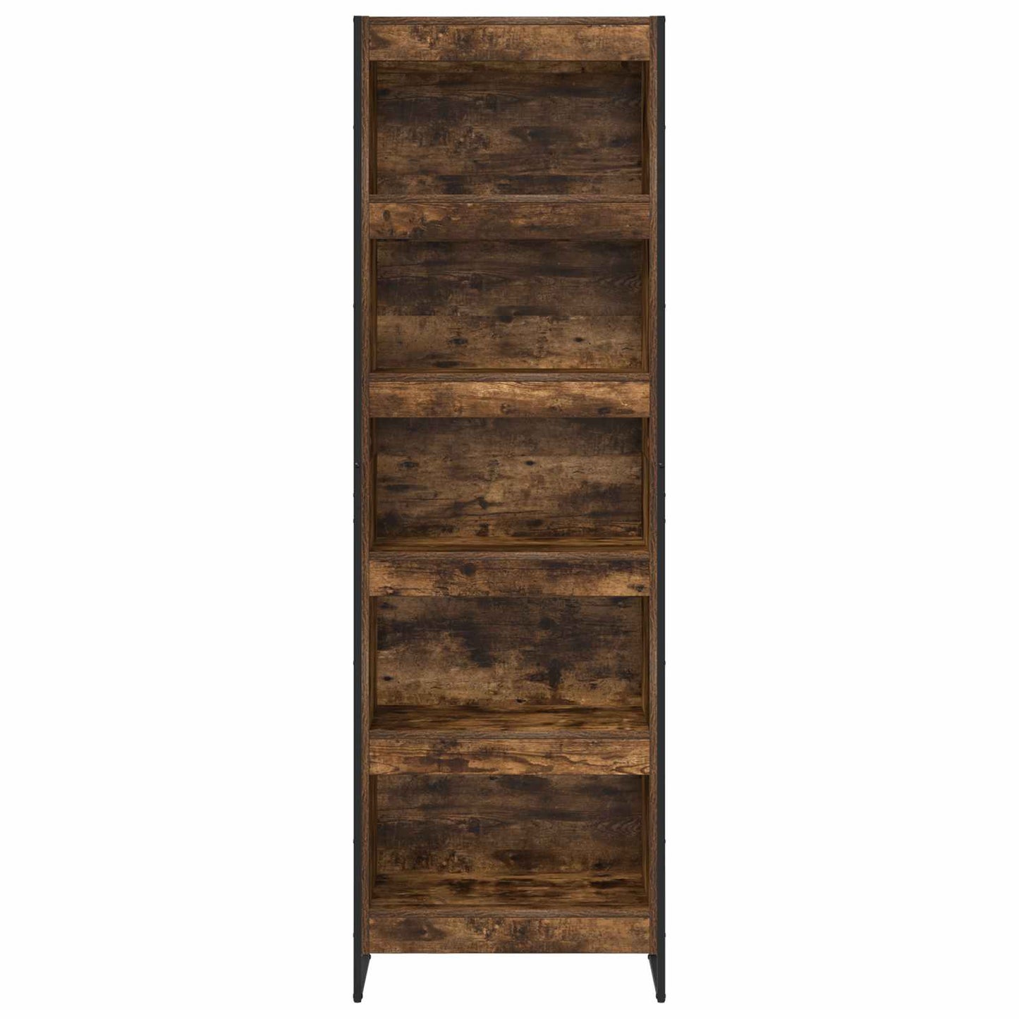 vidaXL Book Cabinet 60 x 30 x 189.5 cm Engineered Wood Smoke Oak - Brown