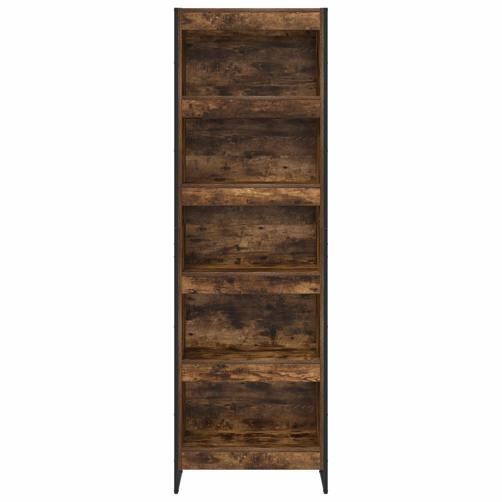 vidaXL Book Cabinet 60 x 30 x 189.5 cm Engineered Wood Smoke Oak - Brown