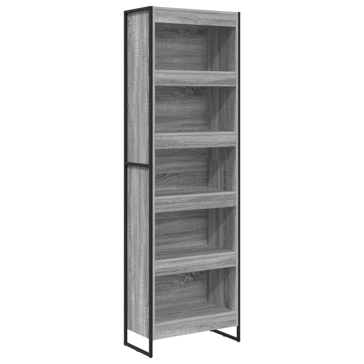 vidaXL Book Cabinet 60 x 30 x 189.5 cm Engineered Wood Grey Sonoma