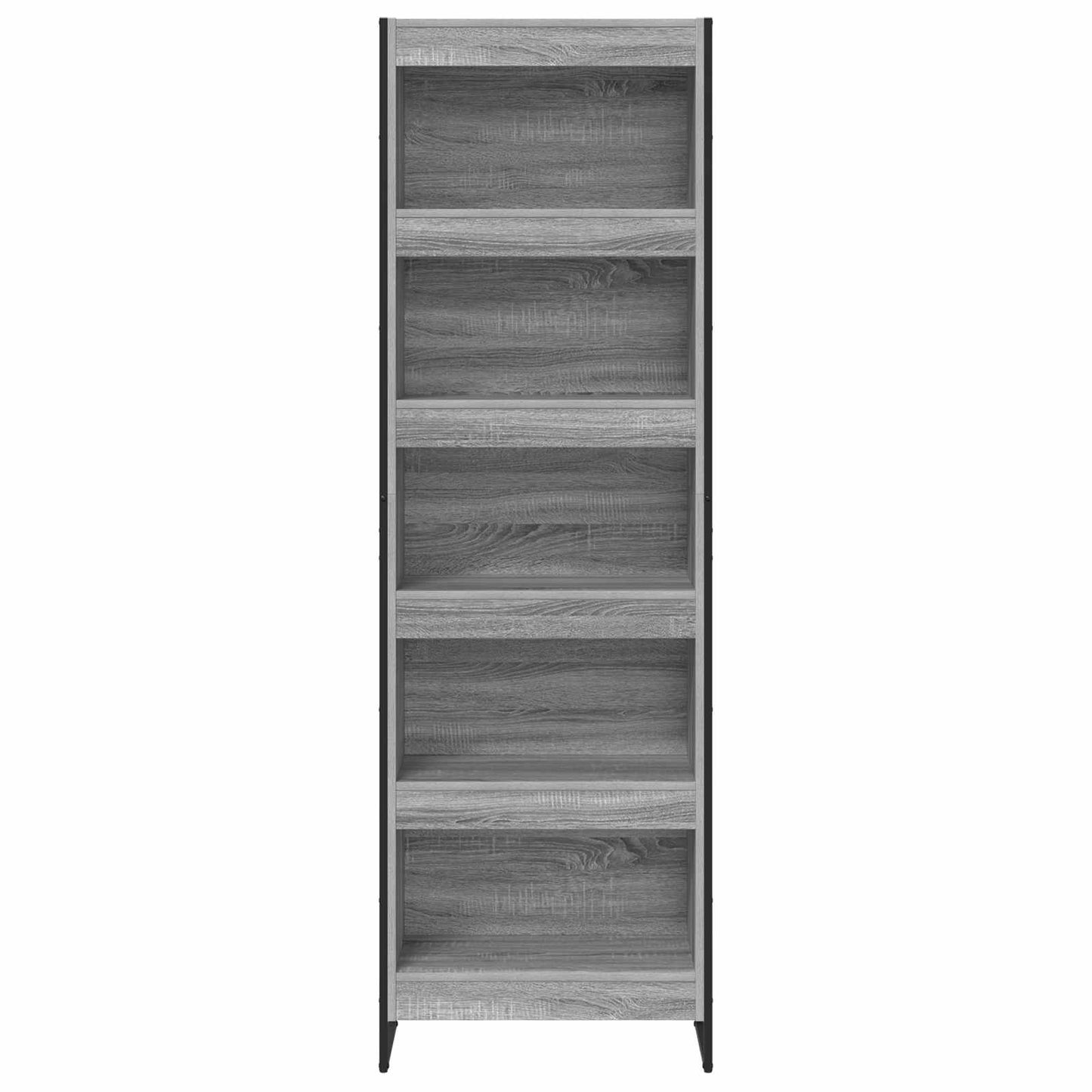 vidaXL Book Cabinet 60 x 30 x 189.5 cm Engineered Wood Grey Sonoma