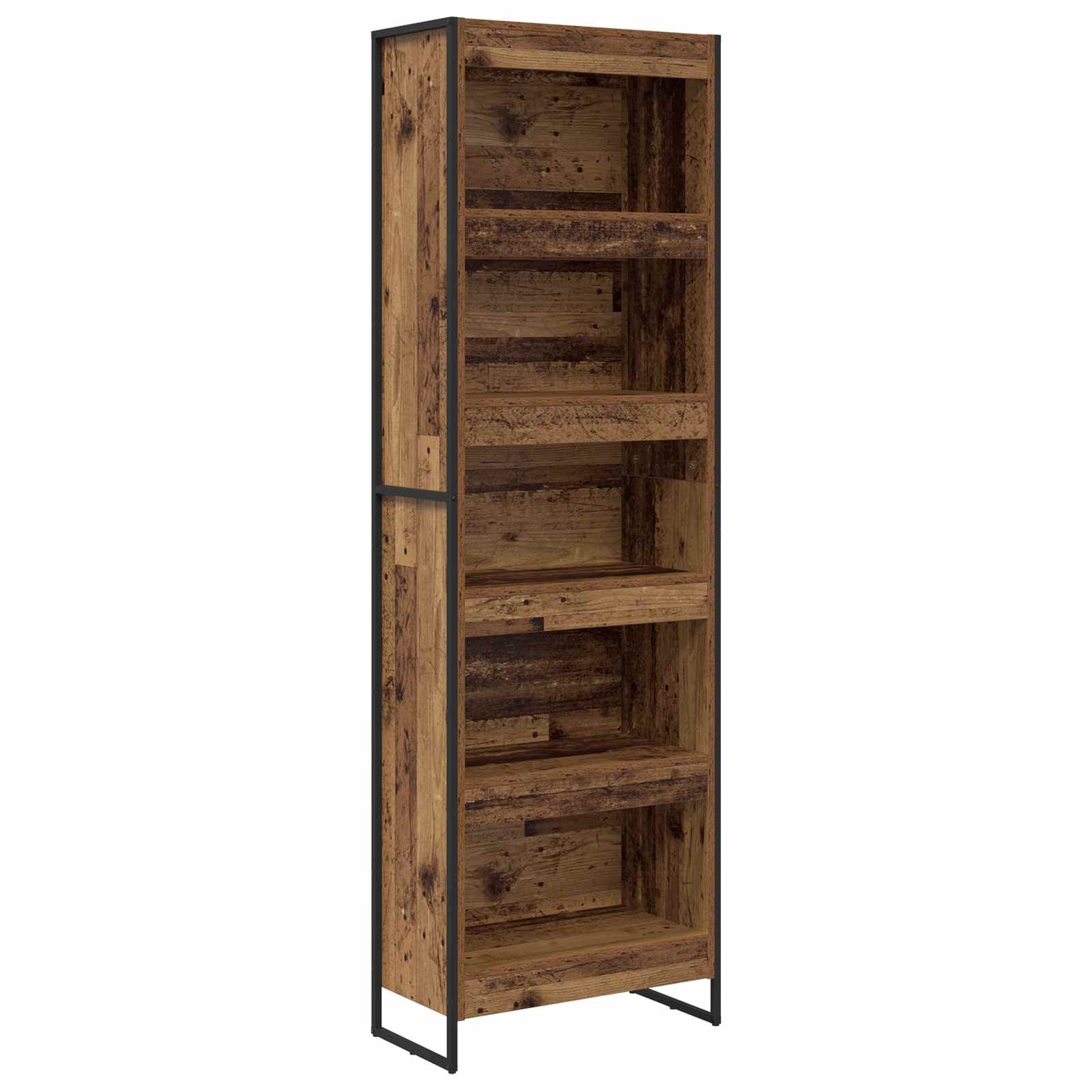 vidaXL Book Cabinet 60 x 30 x 189.5 cm Engineered Wood Old Wood - Brown