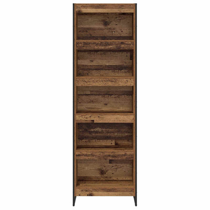 vidaXL Book Cabinet 60 x 30 x 189.5 cm Engineered Wood Old Wood - Brown