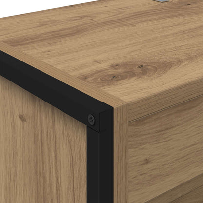 vidaXL Book Cabinet 60 x 30 x 189.5 cm Engineered Wood Artisian Oak - Brown