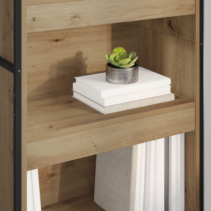 vidaXL Book Cabinet 60 x 30 x 189.5 cm Engineered Wood Artisian Oak - Brown