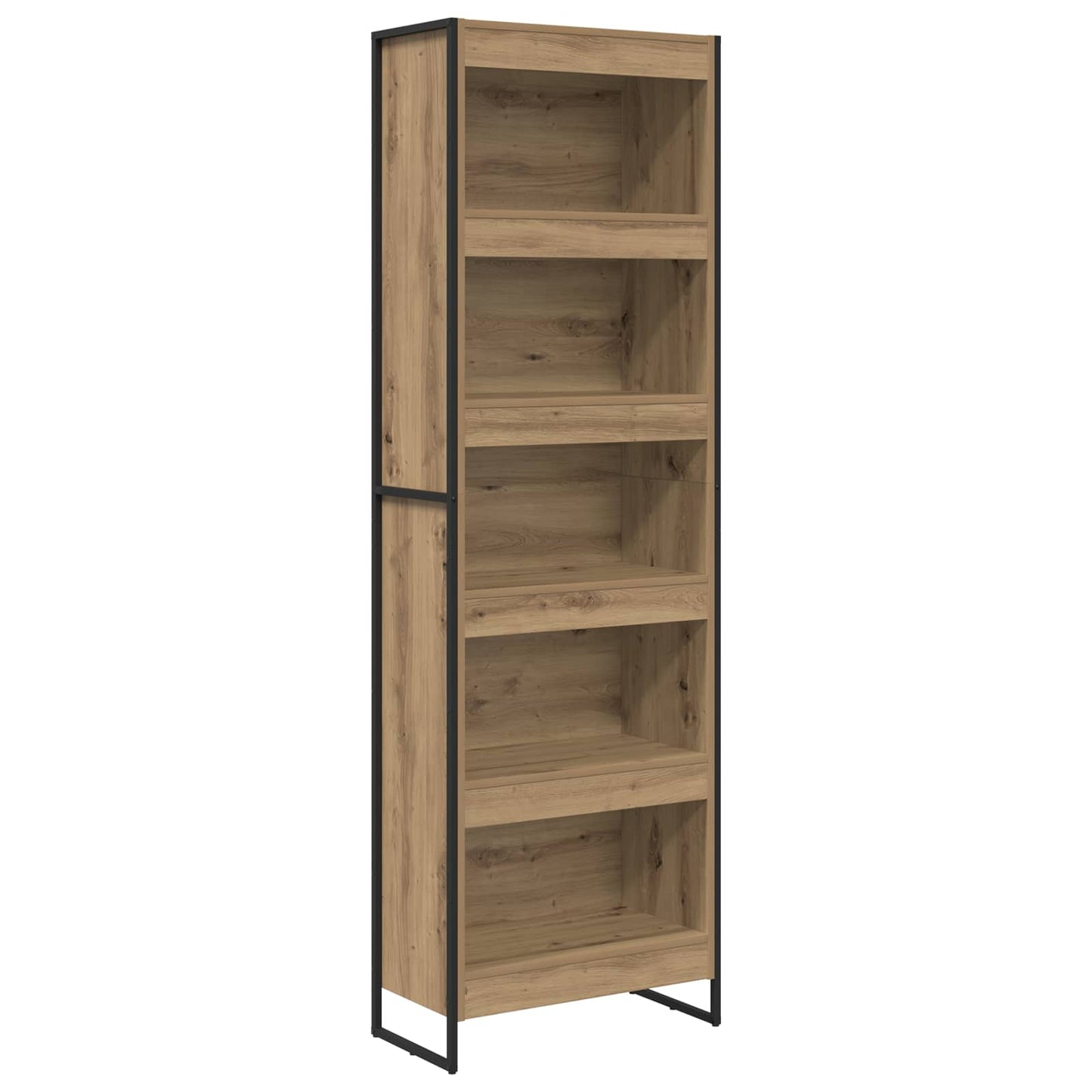 vidaXL Book Cabinet 60 x 30 x 189.5 cm Engineered Wood Artisian Oak - Brown
