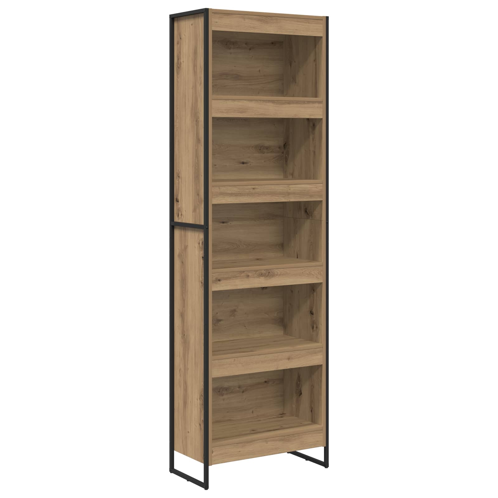 vidaXL Book Cabinet 60 x 30 x 189.5 cm Engineered Wood Artisian Oak - Brown