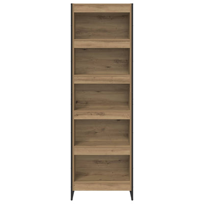 vidaXL Book Cabinet 60 x 30 x 189.5 cm Engineered Wood Artisian Oak - Brown