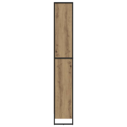 vidaXL Book Cabinet 60 x 30 x 189.5 cm Engineered Wood Artisian Oak - Brown