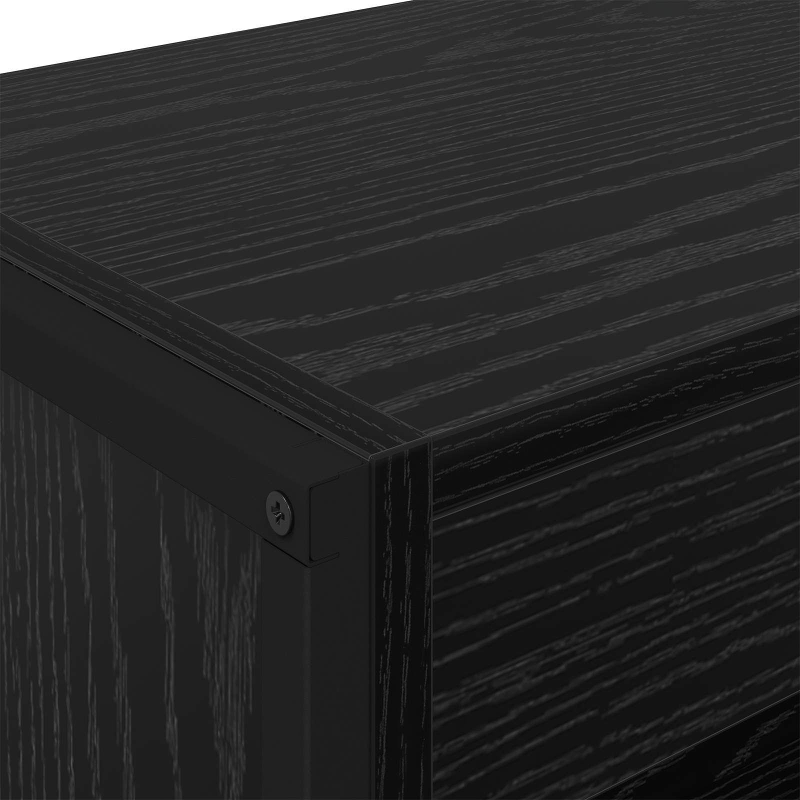 vidaXL Book Cabinet 80 x 30 x 155 cm Engineered Wood Black Oak