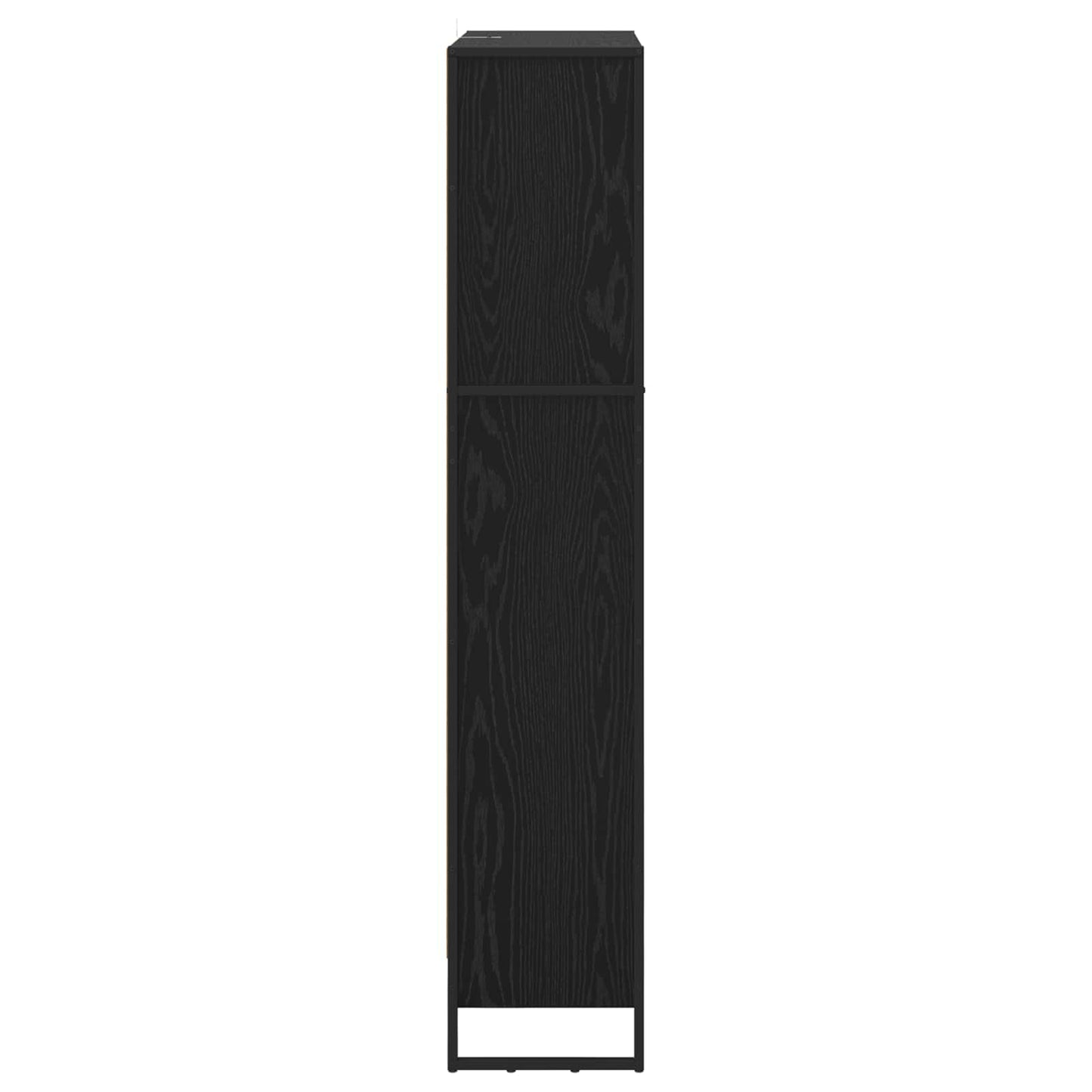 vidaXL Book Cabinet 80 x 30 x 155 cm Engineered Wood Black Oak