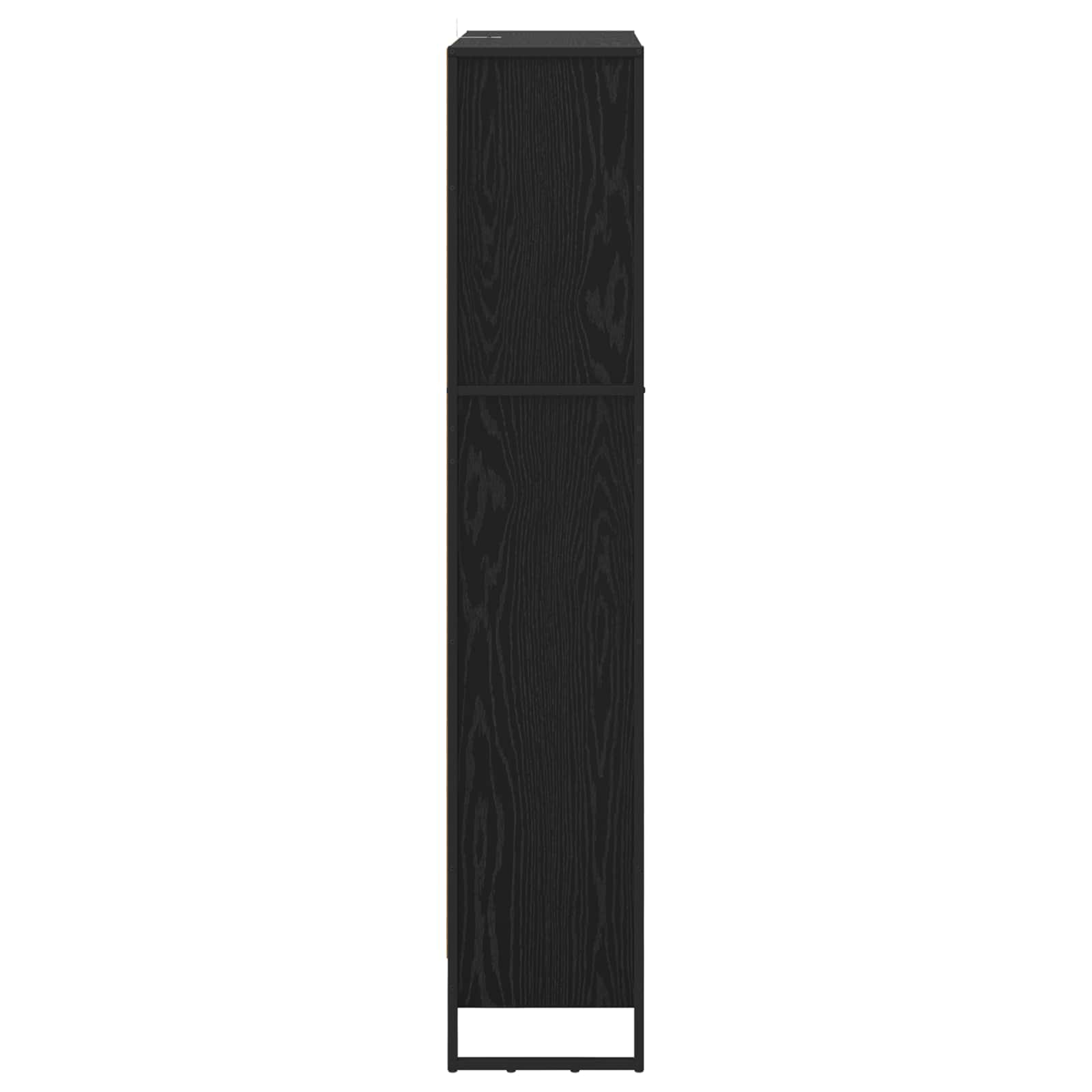vidaXL Book Cabinet 80 x 30 x 155 cm Engineered Wood Black Oak