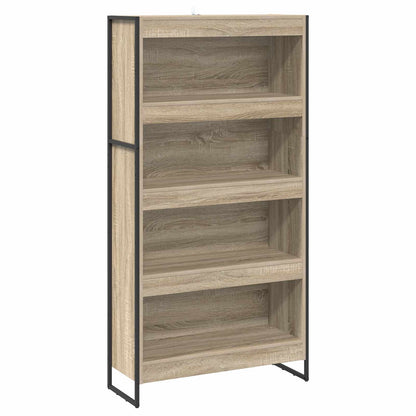 vidaXL Book Cabinet 80 x 30 x 155 cm Engineered Wood Sonoma - Brown