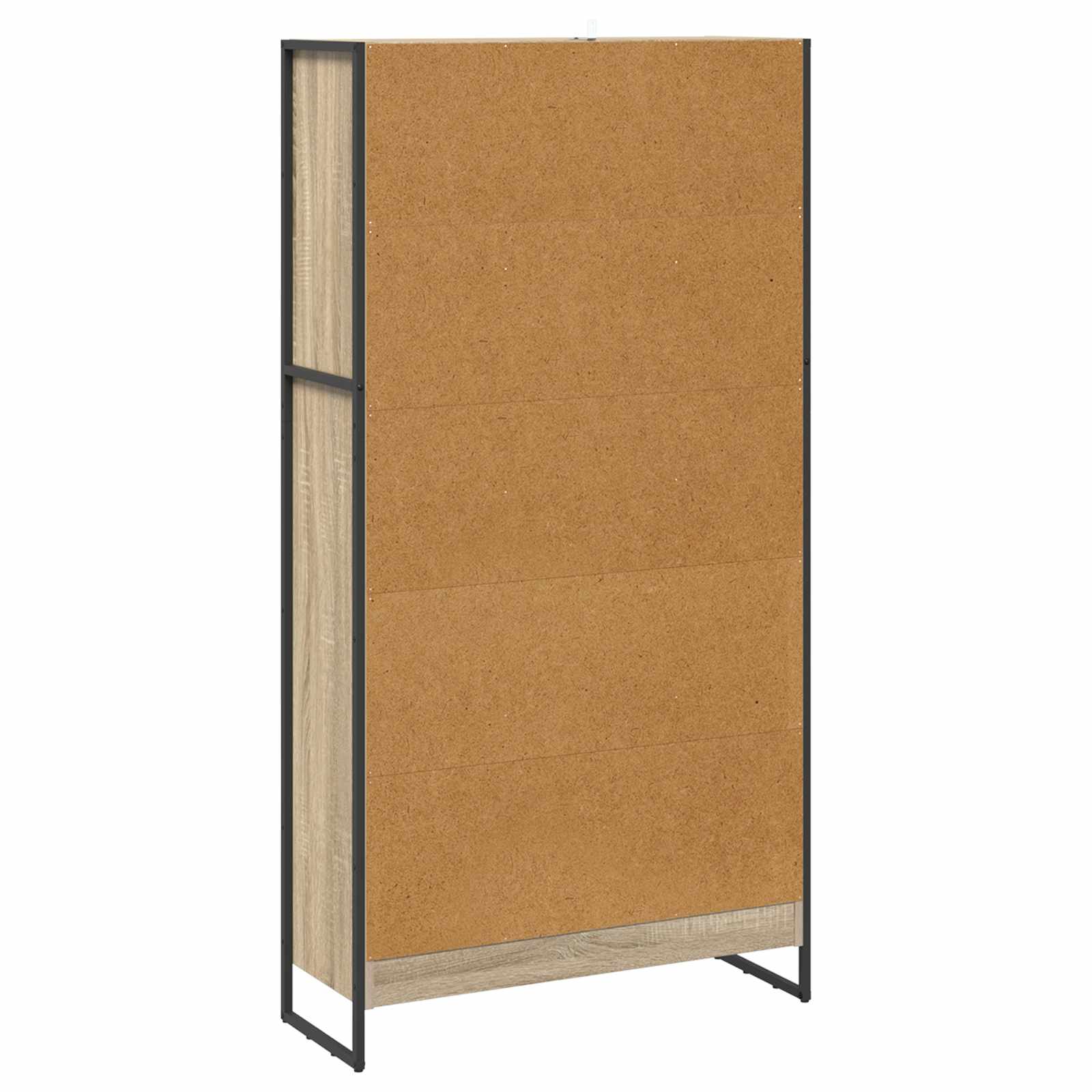 vidaXL Book Cabinet 80 x 30 x 155 cm Engineered Wood Sonoma - Brown