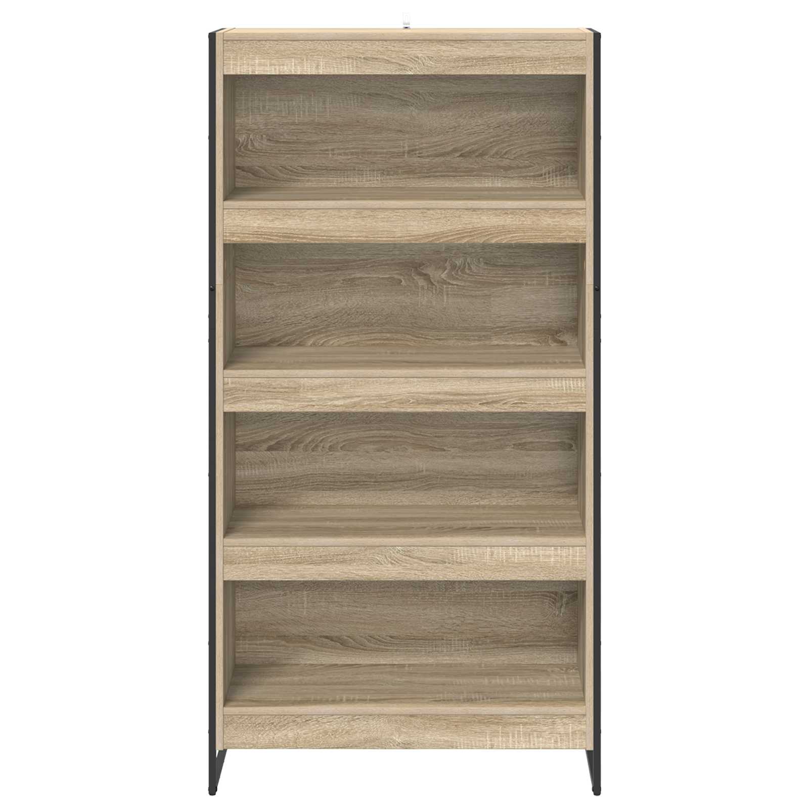 vidaXL Book Cabinet 80 x 30 x 155 cm Engineered Wood Sonoma - Brown