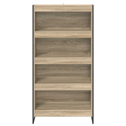 vidaXL Book Cabinet 80 x 30 x 155 cm Engineered Wood Sonoma - Brown