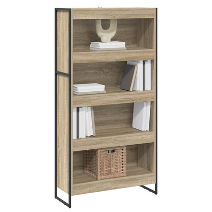 vidaXL Book Cabinet 80 x 30 x 155 cm Engineered Wood Sonoma - Brown
