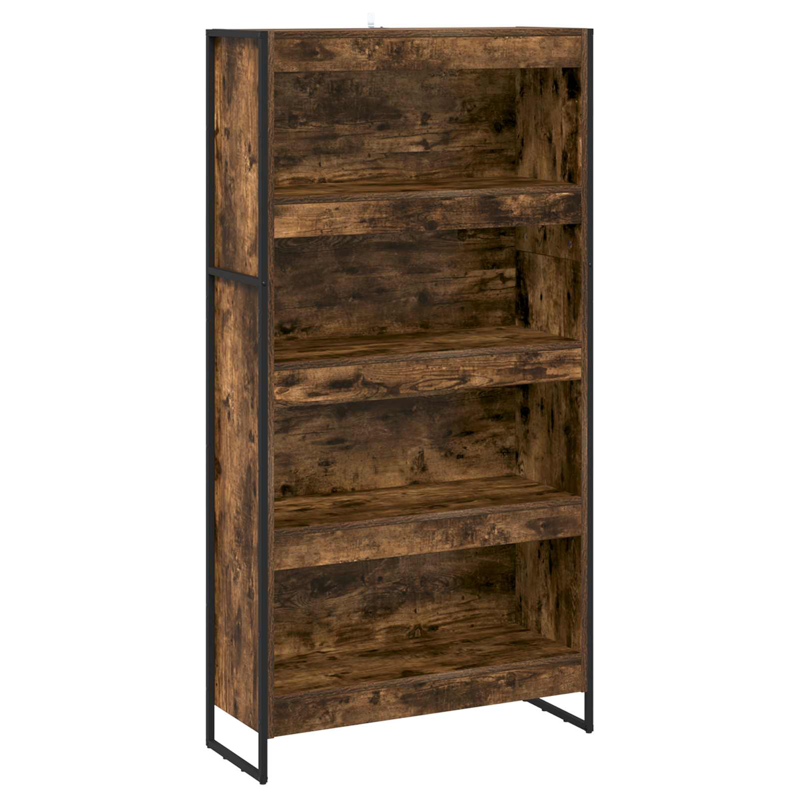 vidaXL Book Cabinet 80 x 30 x 155 cm Engineered Wood Smoke Oak - Brown