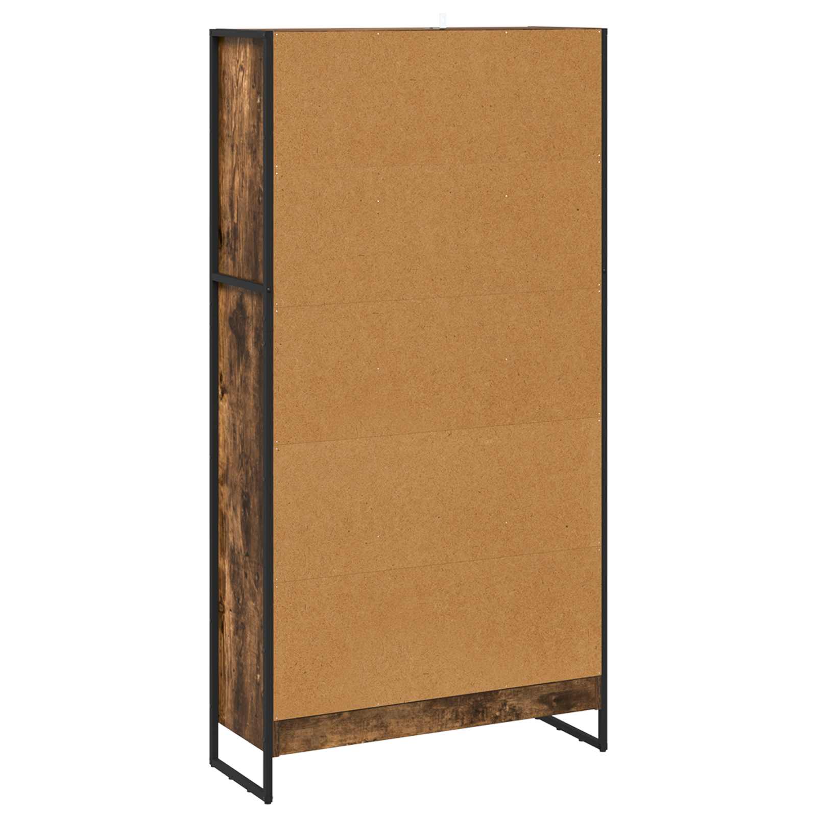 vidaXL Book Cabinet 80 x 30 x 155 cm Engineered Wood Smoke Oak - Brown