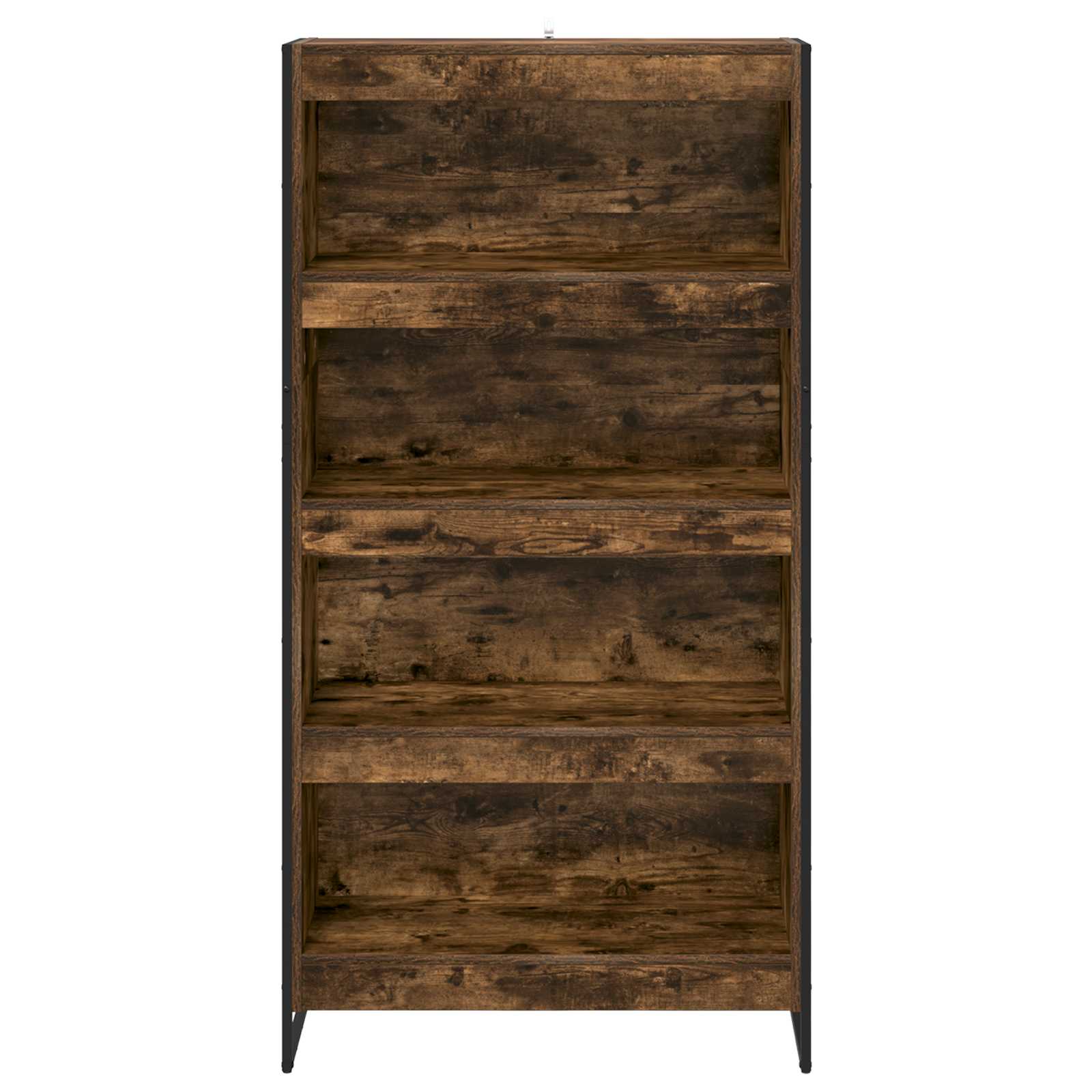 vidaXL Book Cabinet 80 x 30 x 155 cm Engineered Wood Smoke Oak - Brown