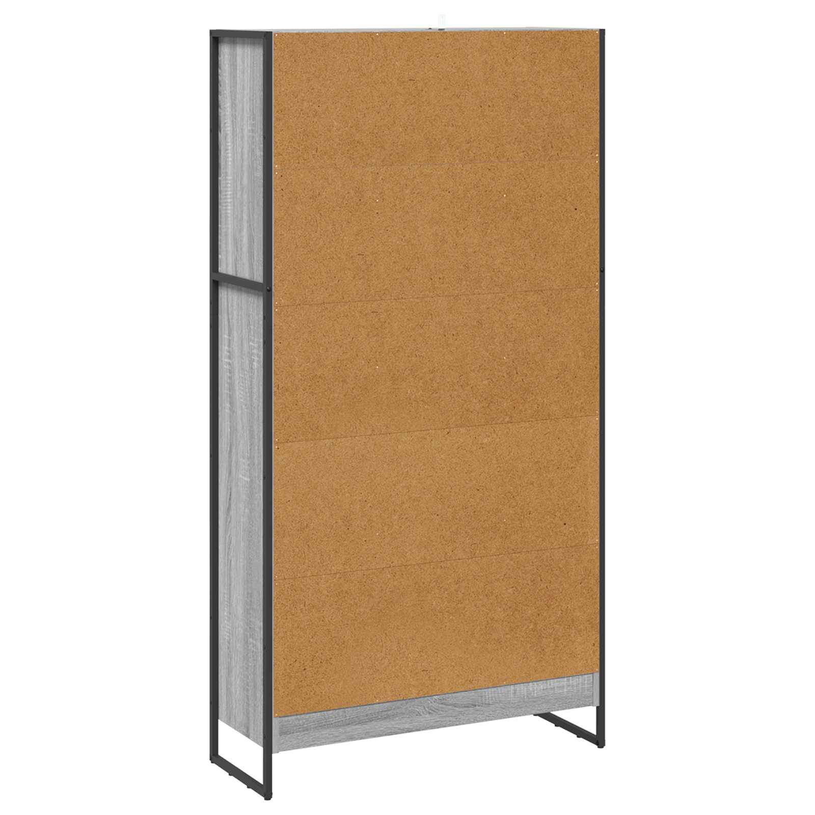 vidaXL Book Cabinet 80 x 30 x 155 cm Engineered Wood Grey Sonoma