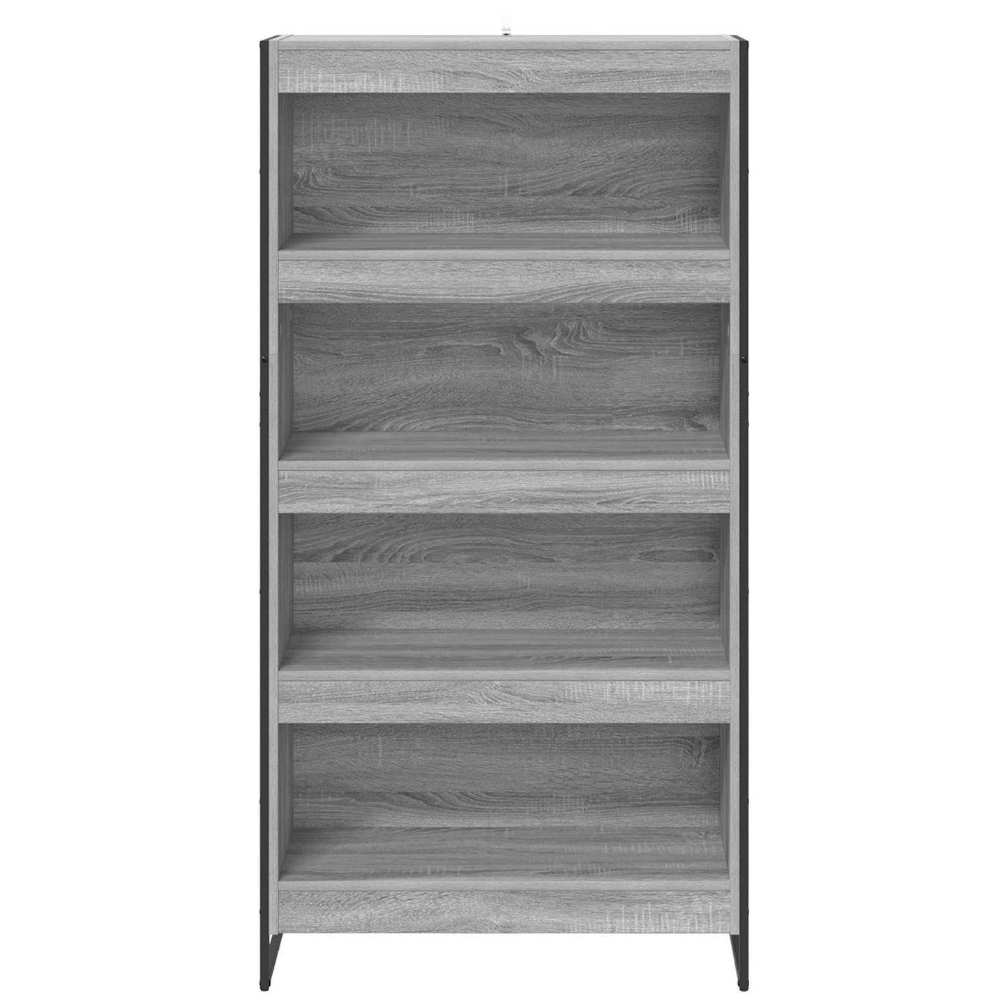 vidaXL Book Cabinet 80 x 30 x 155 cm Engineered Wood Grey Sonoma