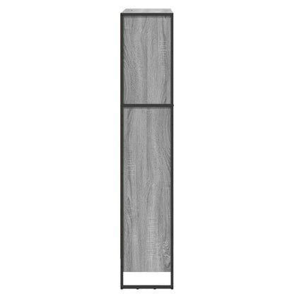 vidaXL Book Cabinet 80 x 30 x 155 cm Engineered Wood Grey Sonoma