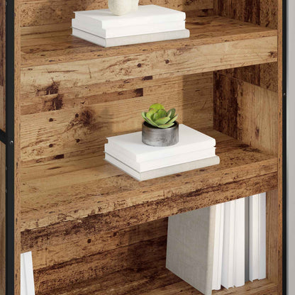 vidaXL Book Cabinet 80 x 30 x 155 cm Engineered Wood Old Wood - Brown