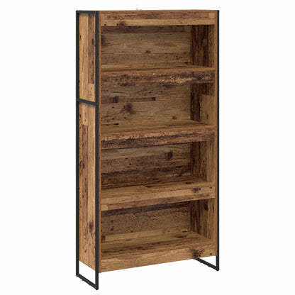 vidaXL Book Cabinet 80 x 30 x 155 cm Engineered Wood Old Wood - Brown