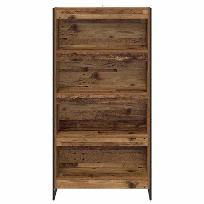 vidaXL Book Cabinet 80 x 30 x 155 cm Engineered Wood Old Wood - Brown