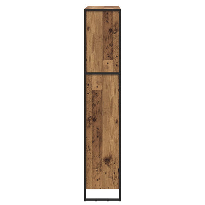 vidaXL Book Cabinet 80 x 30 x 155 cm Engineered Wood Old Wood - Brown