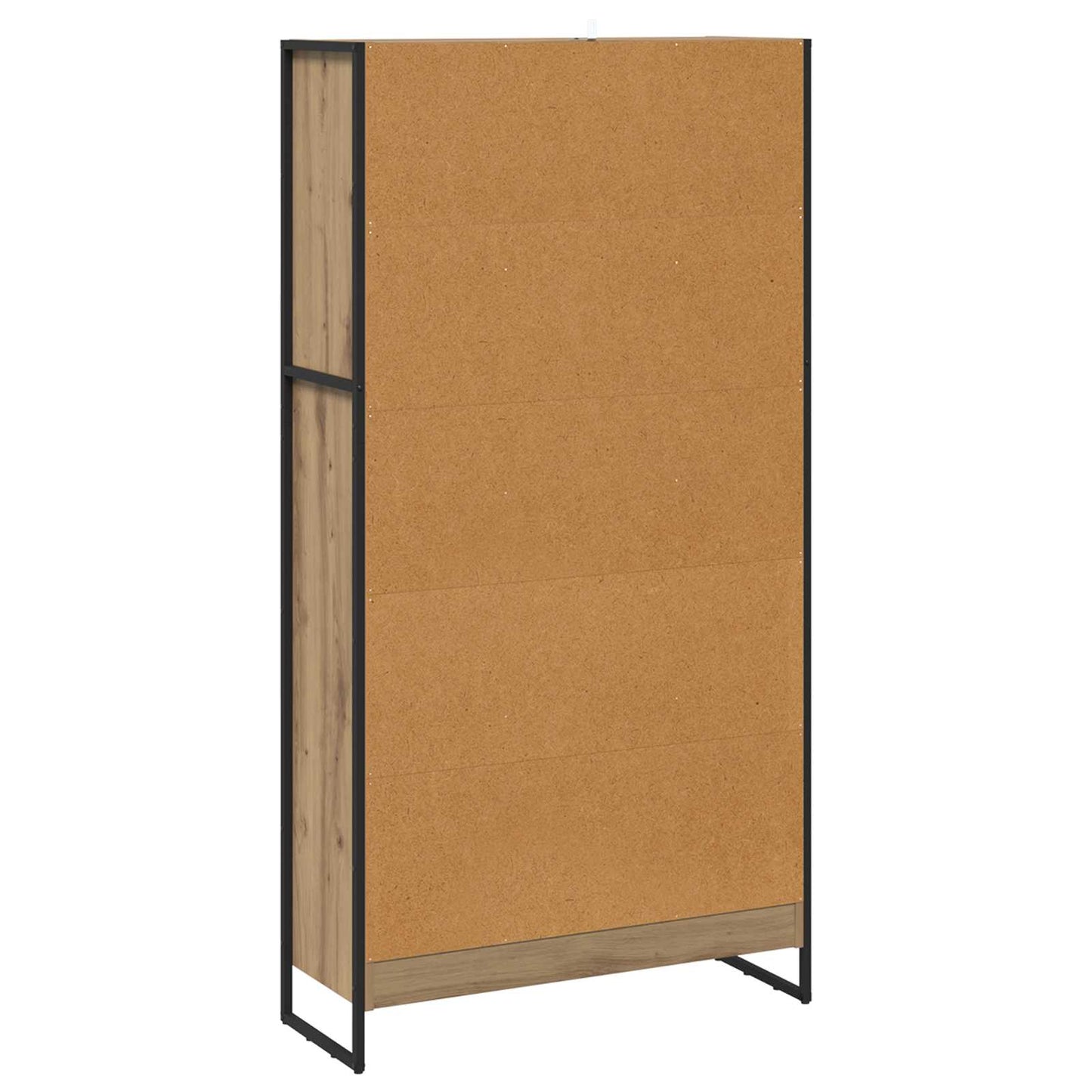 vidaXL Book Cabinet 80 x 30 x 155 cm Engineered Wood Artisian Oak - Brown