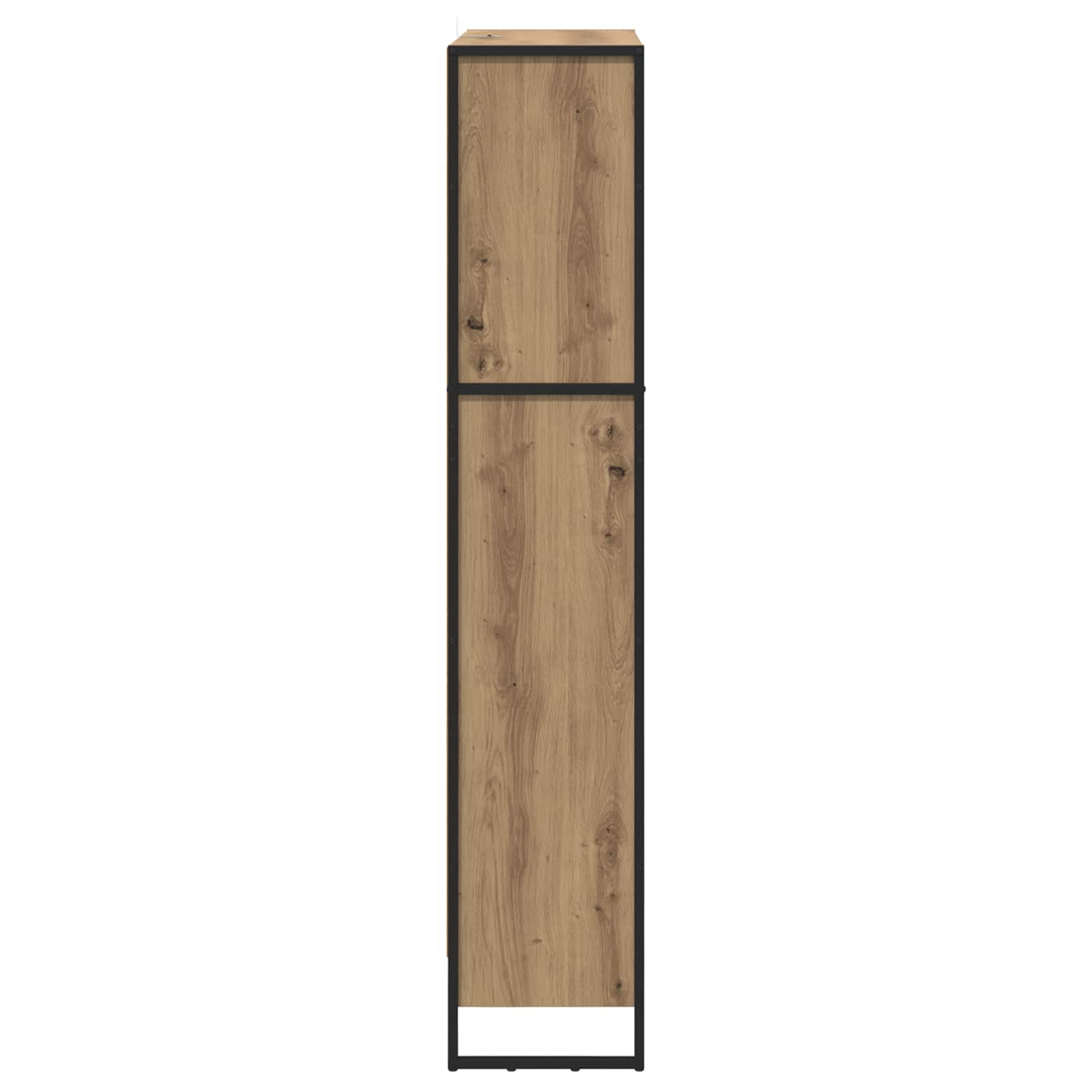 vidaXL Book Cabinet 80 x 30 x 155 cm Engineered Wood Artisian Oak - Brown