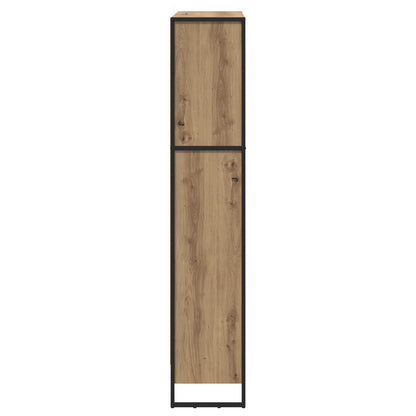 vidaXL Book Cabinet 80 x 30 x 155 cm Engineered Wood Artisian Oak - Brown