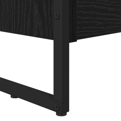 vidaXL Book Cabinet 80 x 30 x 189.5 cm Engineered Wood Black Oak