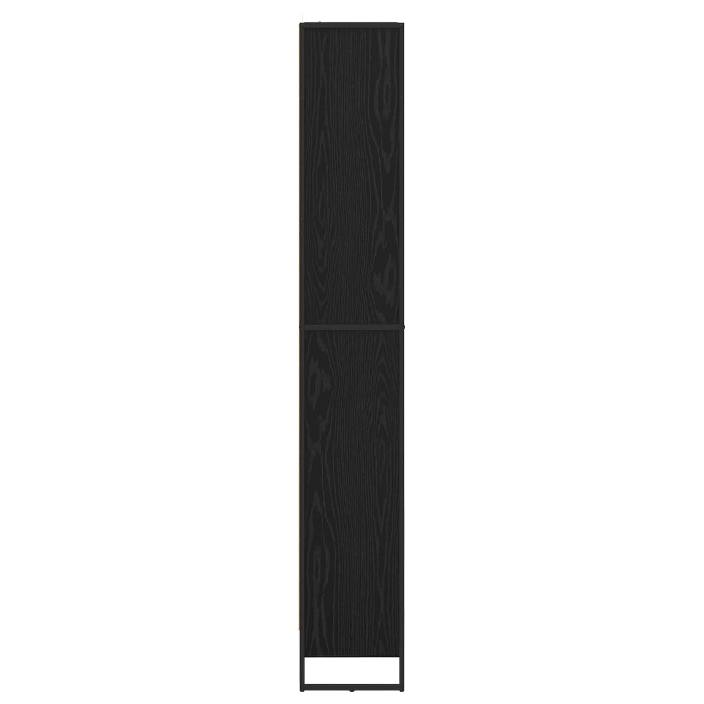 vidaXL Book Cabinet 80 x 30 x 189.5 cm Engineered Wood Black Oak