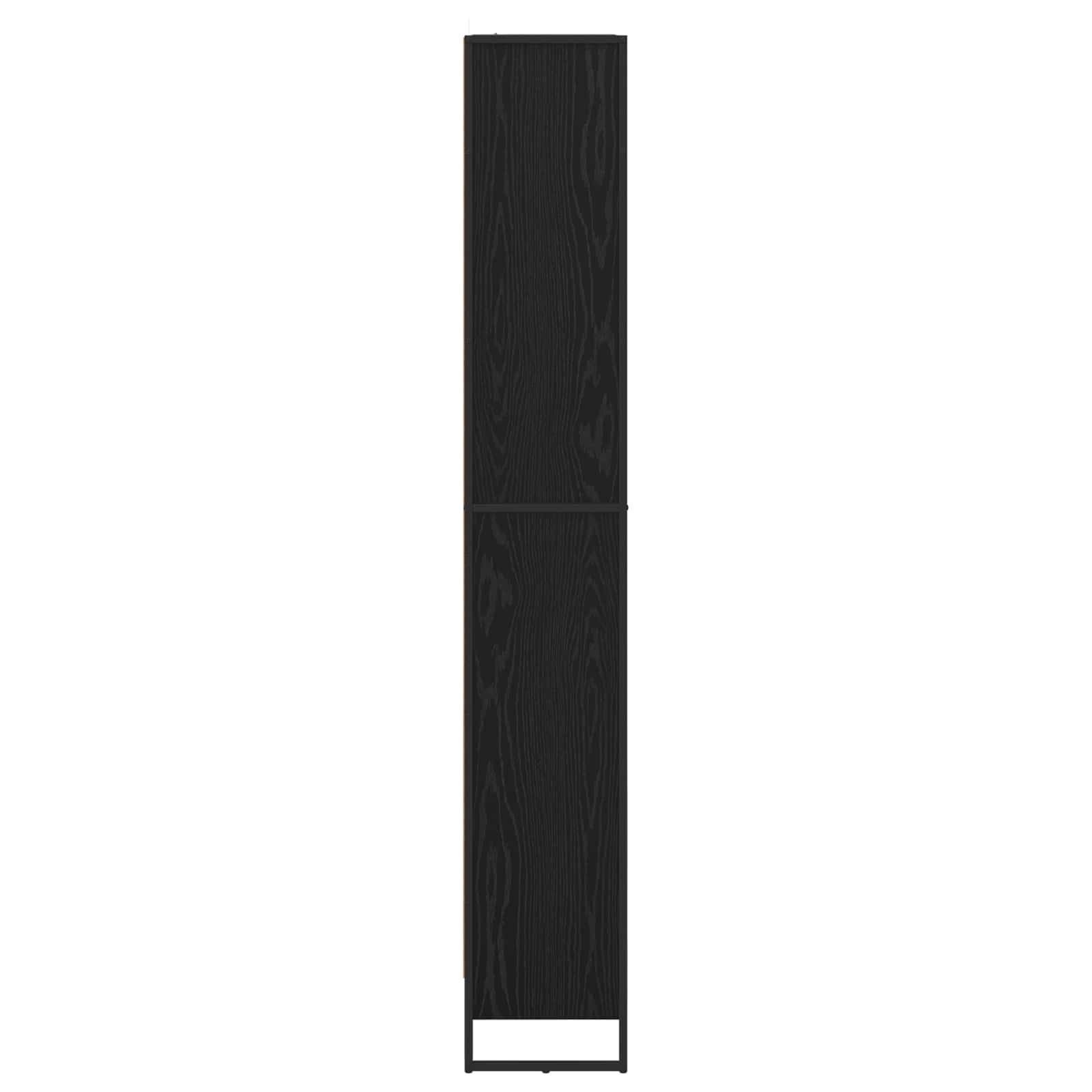 vidaXL Book Cabinet 80 x 30 x 189.5 cm Engineered Wood Black Oak