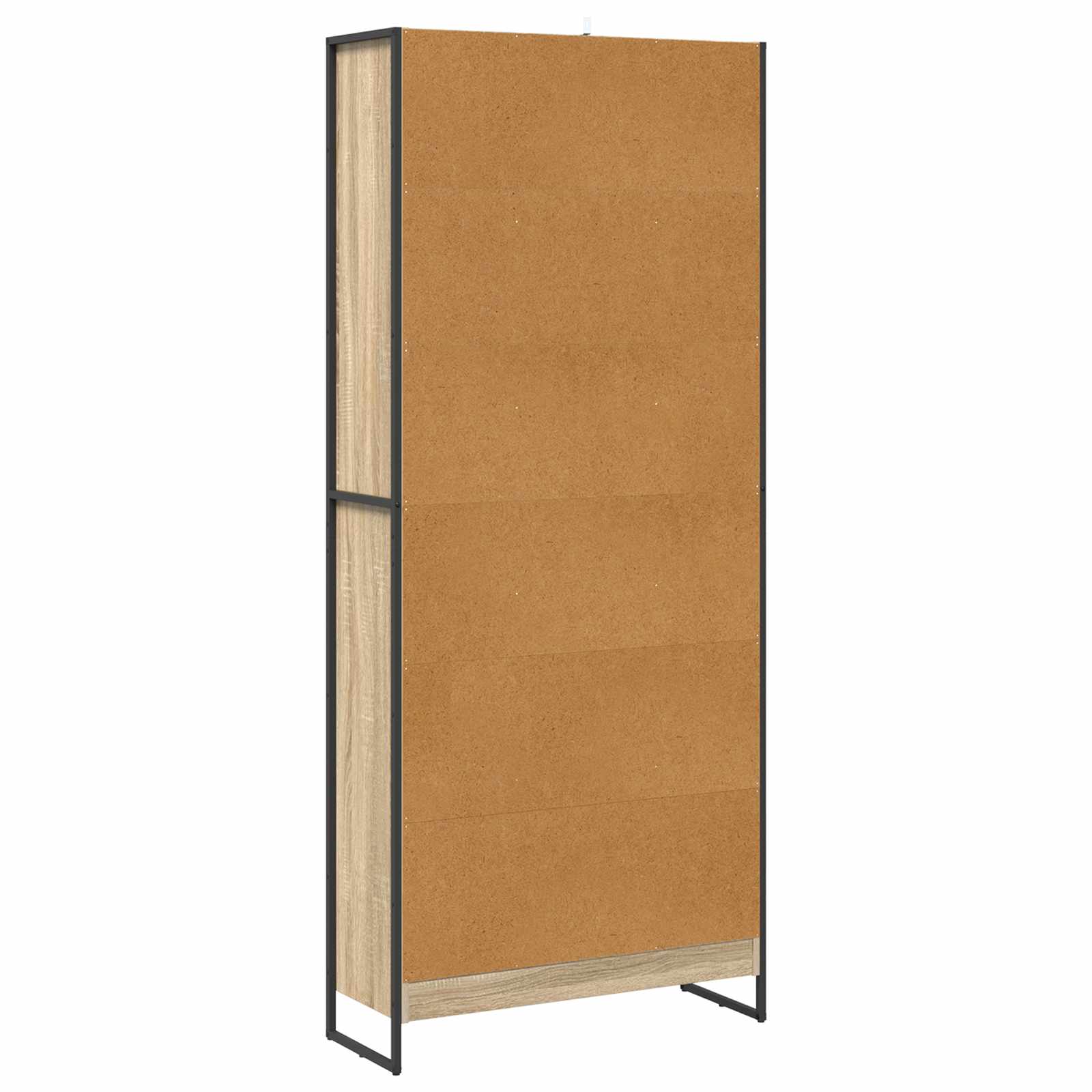vidaXL Book Cabinet 80 x 30 x 189.5 cm Engineered Wood Sonoma - Brown