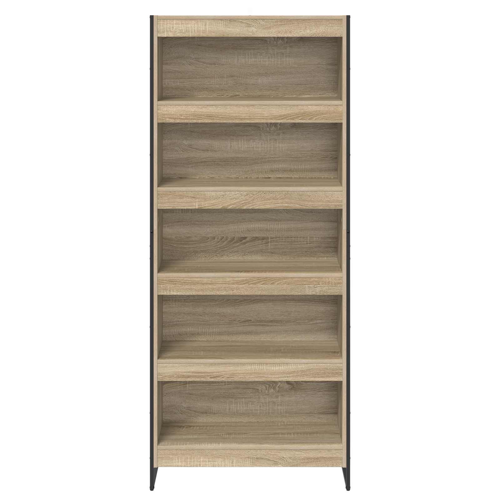 vidaXL Book Cabinet 80 x 30 x 189.5 cm Engineered Wood Sonoma - Brown
