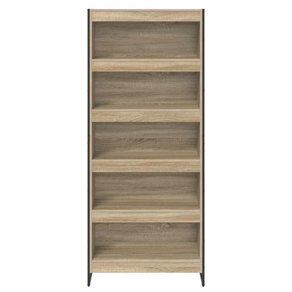 vidaXL Book Cabinet 80 x 30 x 189.5 cm Engineered Wood Sonoma - Brown