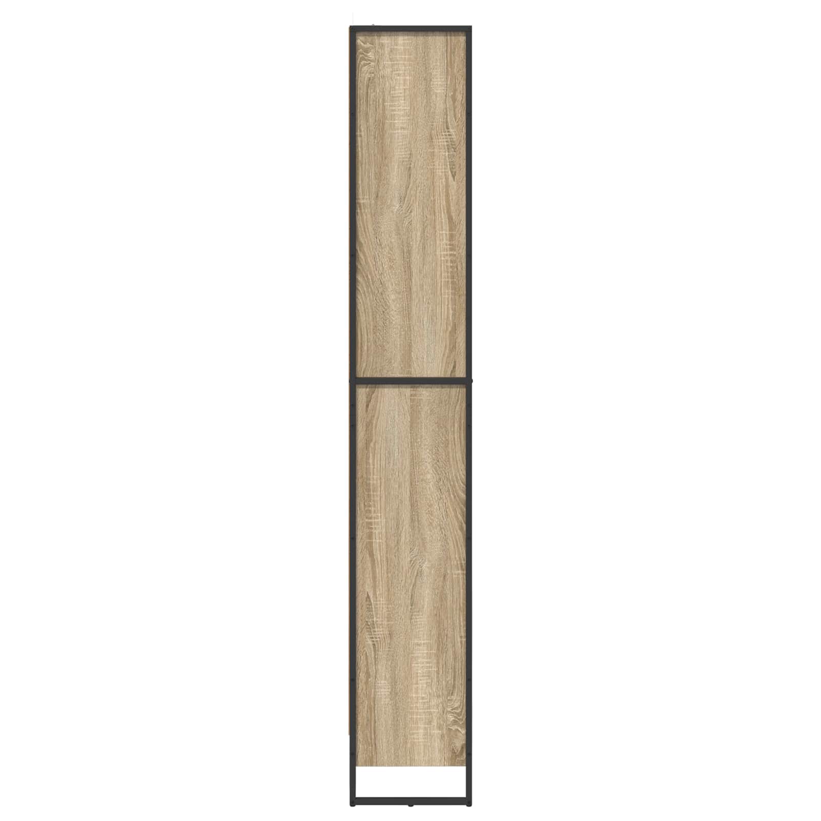 vidaXL Book Cabinet 80 x 30 x 189.5 cm Engineered Wood Sonoma - Brown