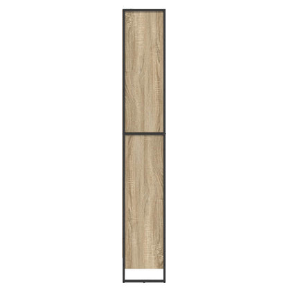 vidaXL Book Cabinet 80 x 30 x 189.5 cm Engineered Wood Sonoma - Brown