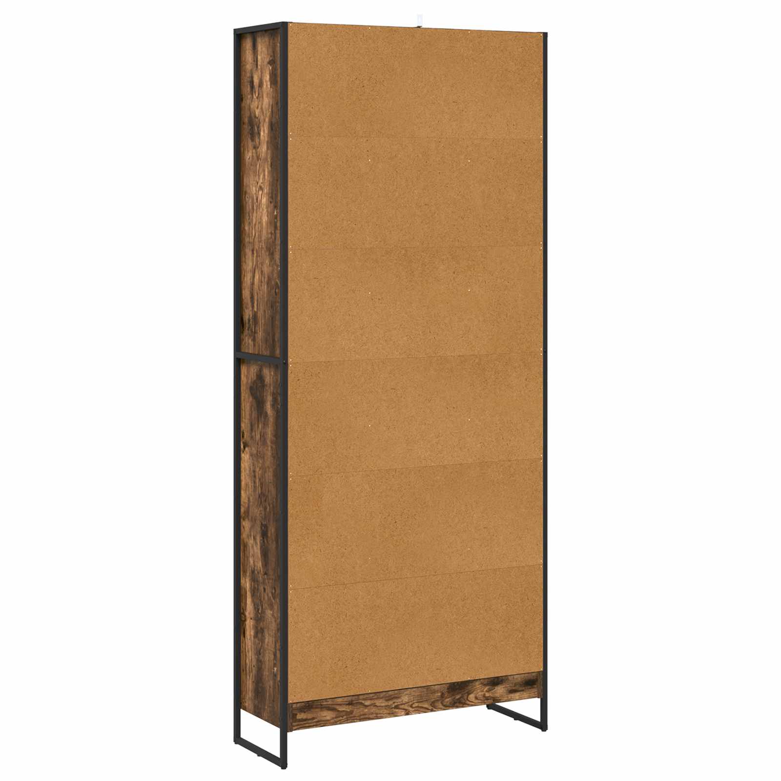vidaXL Book Cabinet 80 x 30 x 189.5 cm Engineered Wood Smoke Oak - Brown