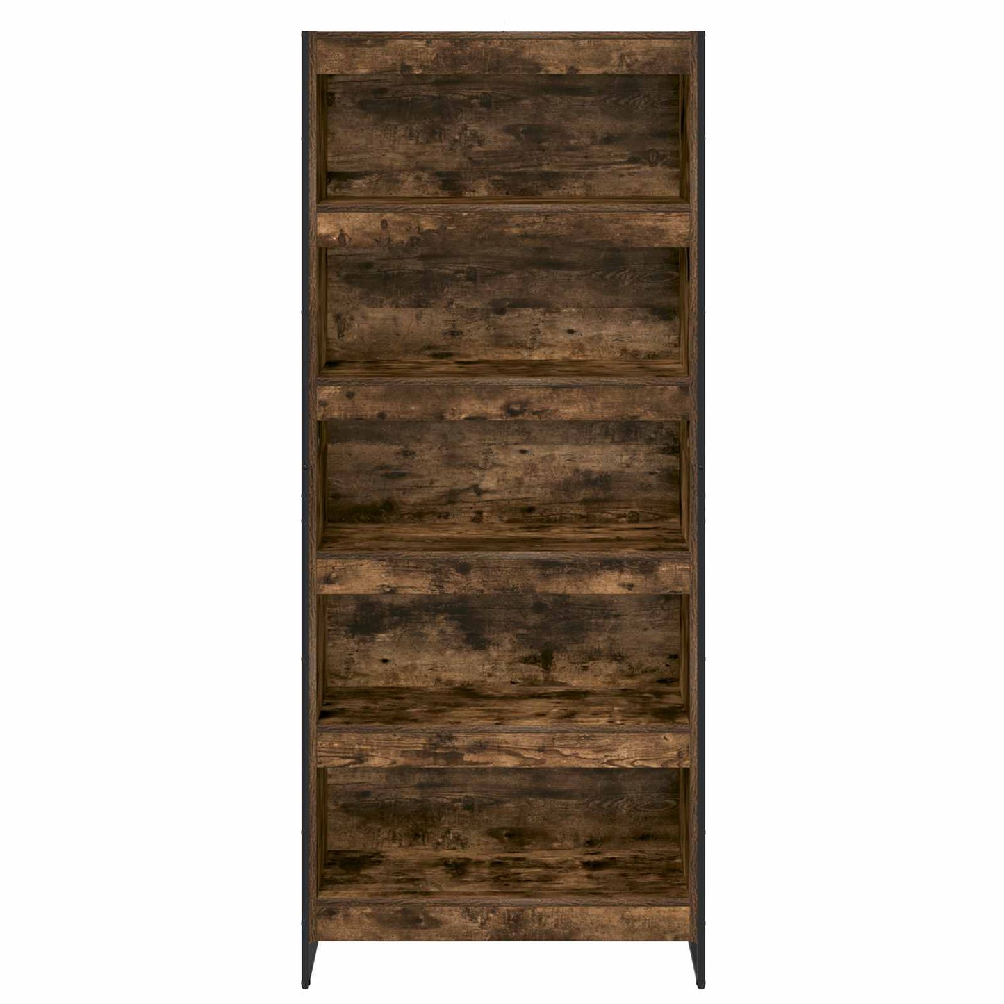 vidaXL Book Cabinet 80 x 30 x 189.5 cm Engineered Wood Smoke Oak - Brown