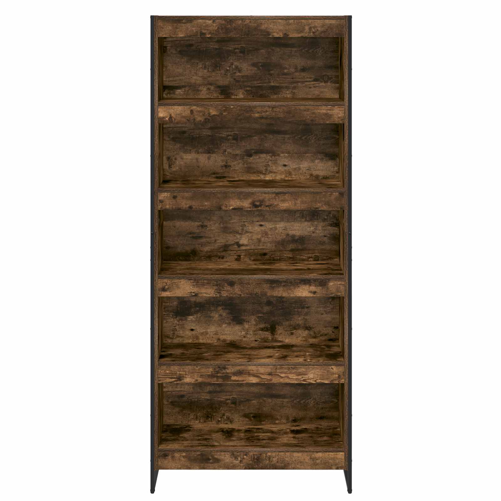 vidaXL Book Cabinet 80 x 30 x 189.5 cm Engineered Wood Smoke Oak - Brown