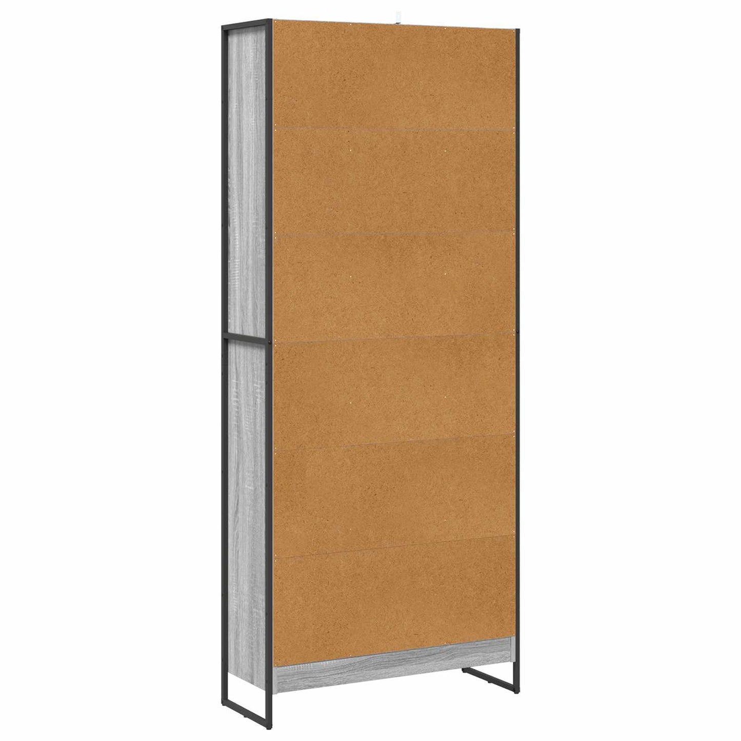 vidaXL Book Cabinet 80 x 30 x 189.5 cm Engineered Wood Grey Sonoma