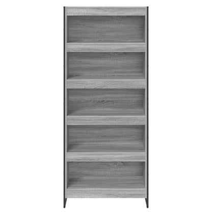 vidaXL Book Cabinet 80 x 30 x 189.5 cm Engineered Wood Grey Sonoma